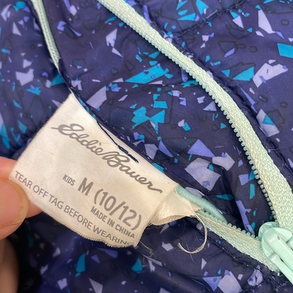 Eddie Bauer Kids Reversible Plush Hoodie Jacket size 10/12 - Picture 5 of 10